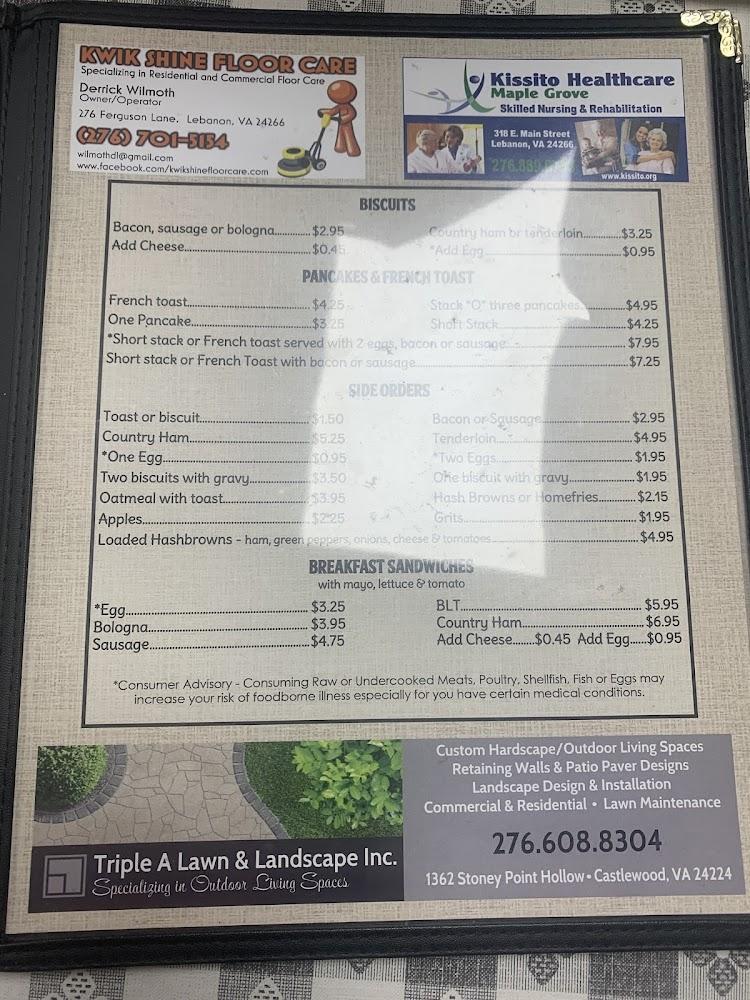 Pat's Kountry Diner Menu image 4